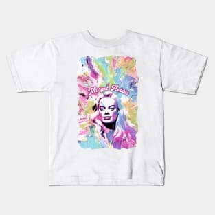 barbie Margot Robbie graphic illustration design by ironpalette Kids T-Shirt